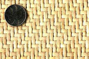 7/16"  fine fine bleached pre-woven cane webbing 24" wide Sold by the inch chair