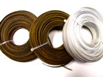 Flat Fibre Kraft Brown, Golden Brown and White 1/2"